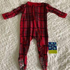 Kickee Pants Holiday Footie (NWT)